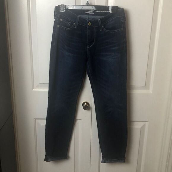 Levi's Signature Womens Mid Rise Straight Leg 5-Pockets Denim Jeans Blue Size 26 - Picture 1 of 5